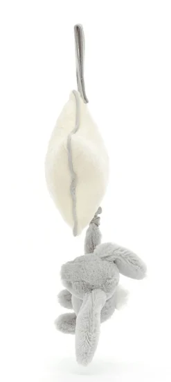 Jellycat Bashful Grey Bunny Musical Pull