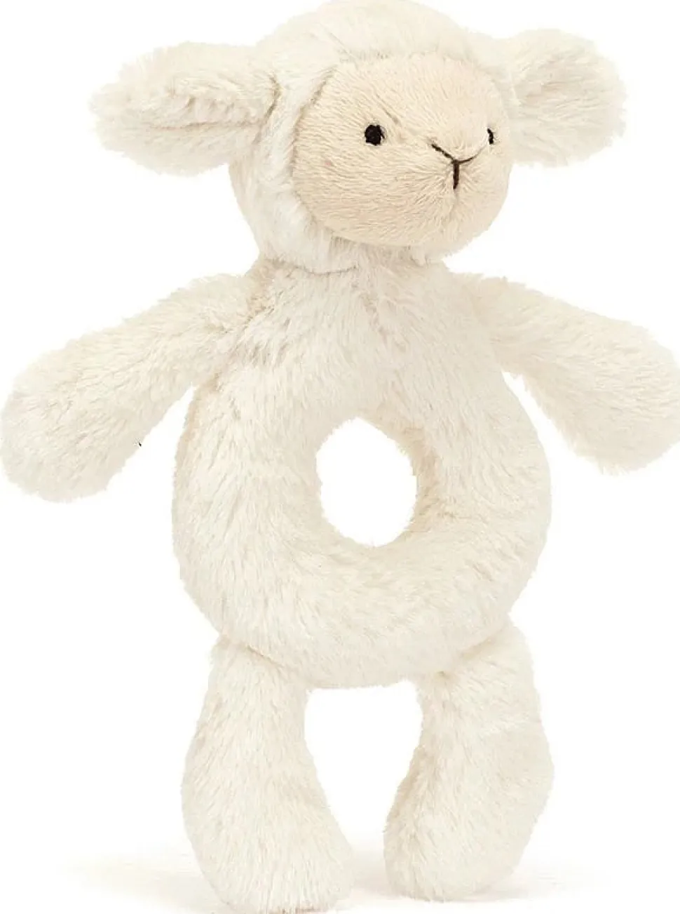 Jellycat Bashful Lamb Ring Rattle, 7"