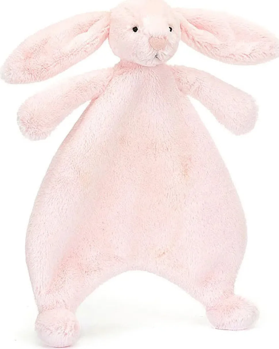 Jellycat Bashful Pink Bunny Comforter, 11"