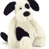 Jellycat Bashful Puppy in Black & Cream, 7"