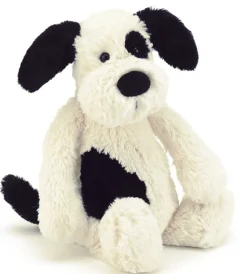 Jellycat Bashful Puppy in Black & Cream, 7"