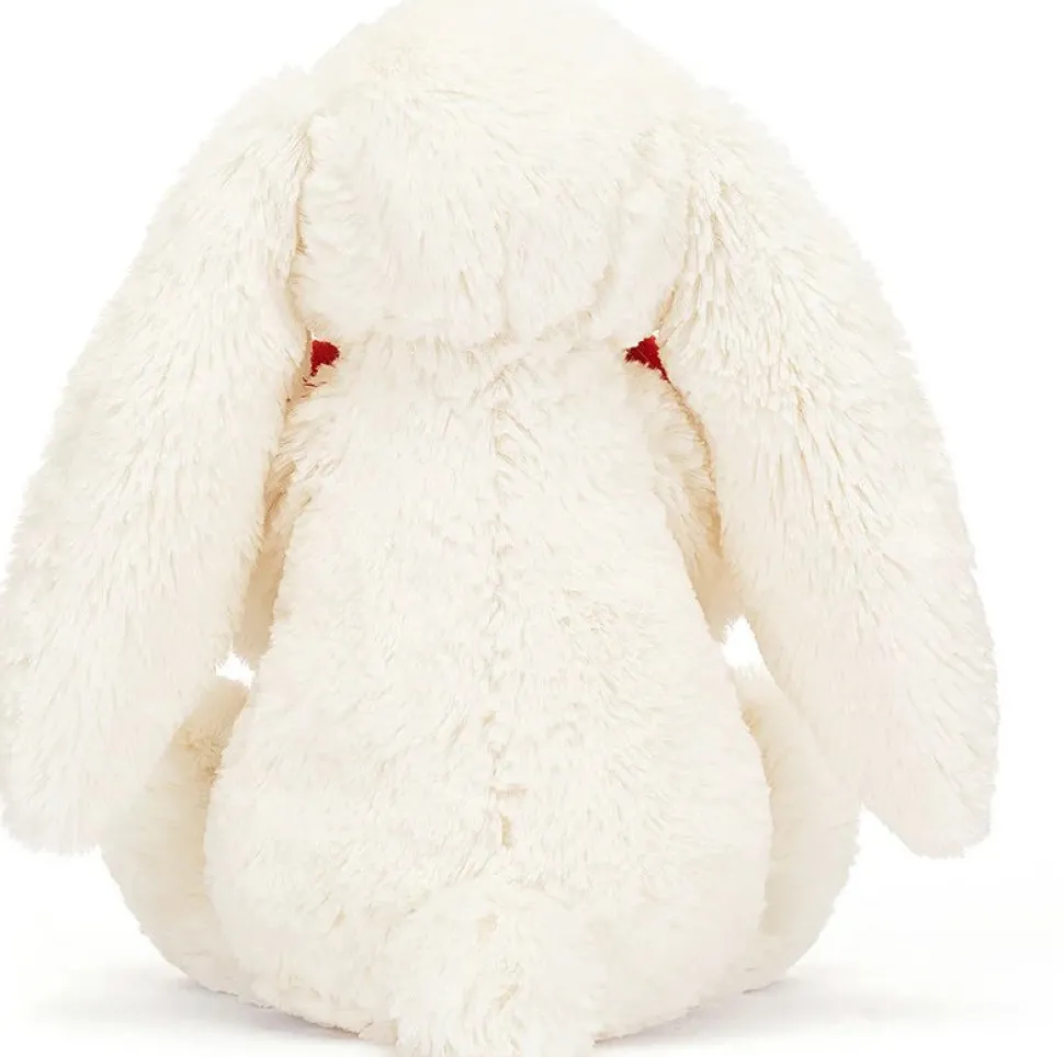 Jellycat Bashful Red Love Heart Bunny Medium, 12"