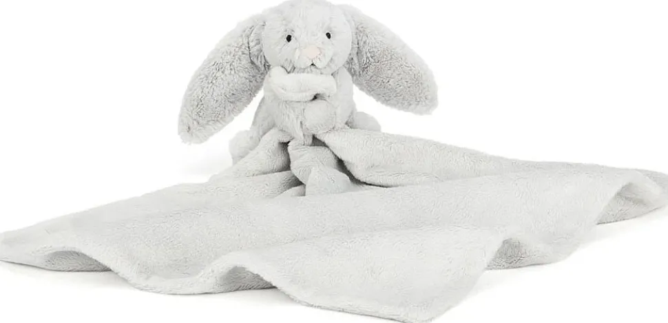 Jellycat Bashful Silver Bunny Soother, 13"