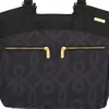JJ Cole Camber Diaper Bag - Black & Gold