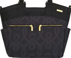 JJ Cole Camber Diaper Bag - Black & Gold