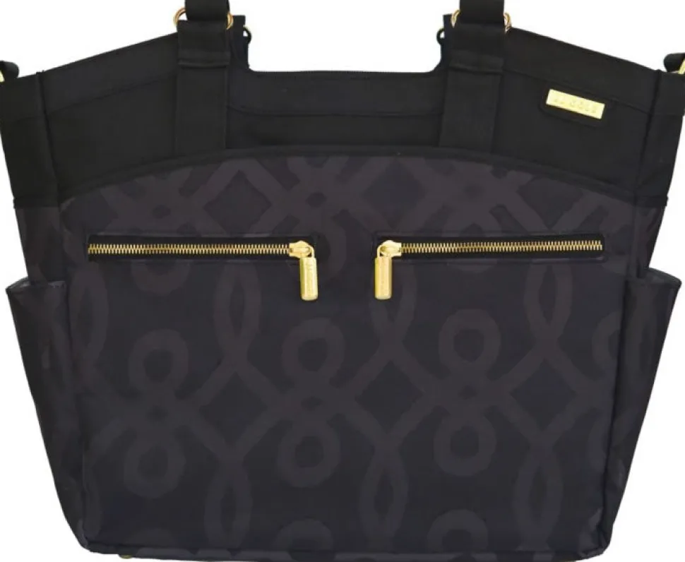 JJ Cole Camber Diaper Bag - Black & Gold