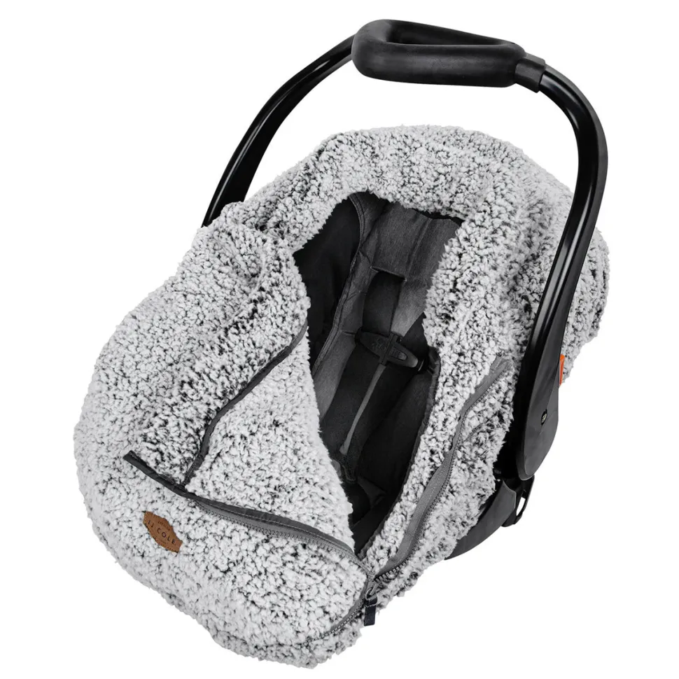 JJ Cole Cuddly Car Seat Cover - Gray