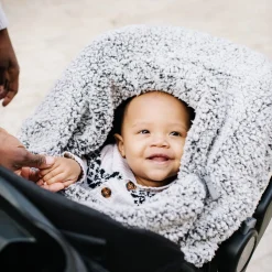 JJ Cole Cuddly Car Seat Cover - Gray