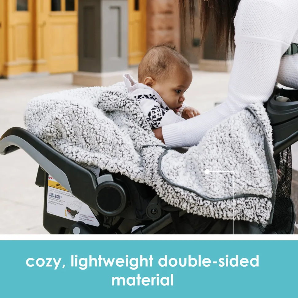 JJ Cole Cuddly Car Seat Cover - Gray