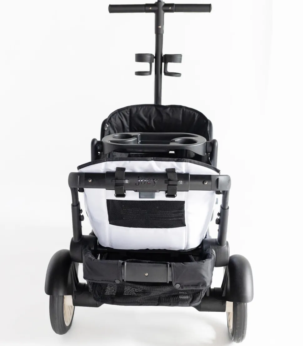 Joey (2 Seater) Stroller Wagon with 1 Canopy - White