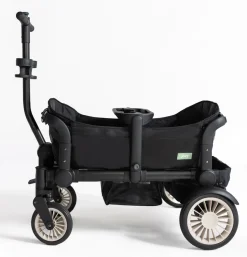 Joey (2 Seater) Stroller Wagon with 1 Canopy - Black