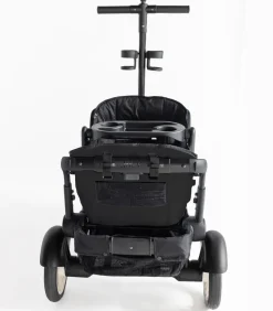 Joey (2 Seater) Stroller Wagon with 1 Canopy - Black