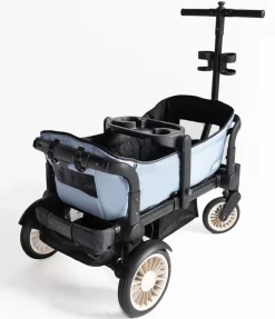 Joey (2 Seater) Stroller Wagon with 1 Canopy - Blue