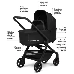 Joolz Hub2 Bassinet - Sandy Taupe