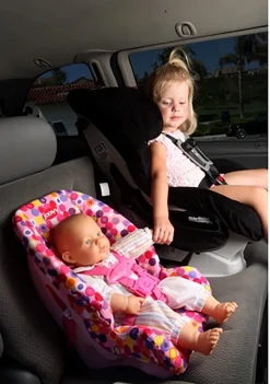 Joovy Toy Booster Car Seat - Pink Dot