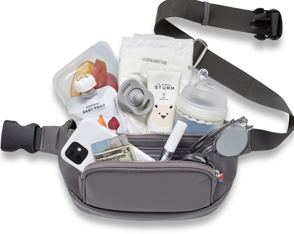 Kibou Diaper Bag Fanny Pack - Charcoal Gray