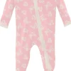KicKee Pants Muffin Ruffle Footie with Zipper - Lotus Butterfly, 18-24 Months