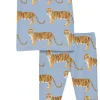 KicKee Pants Short Sleeve Henley Pajama Set - Pond Tiger, 5 Years