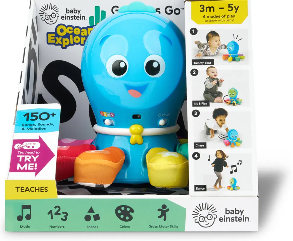 Kids2 Baby Einstein Go Opus Go 4-in-1 Crawl & Chase Pal