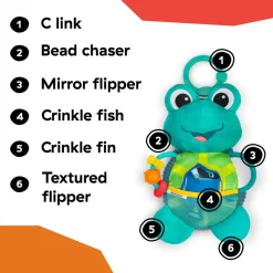 Kids2 Baby Einstein Neptune's Sensory Sidekick Activity Plush Toy