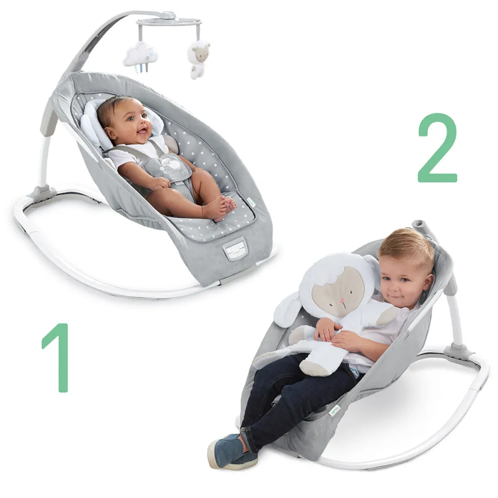 Kids2 Ingenuity Infant to Toddler Rocker and Baby Bouncer Seat - Cuddle Lamb