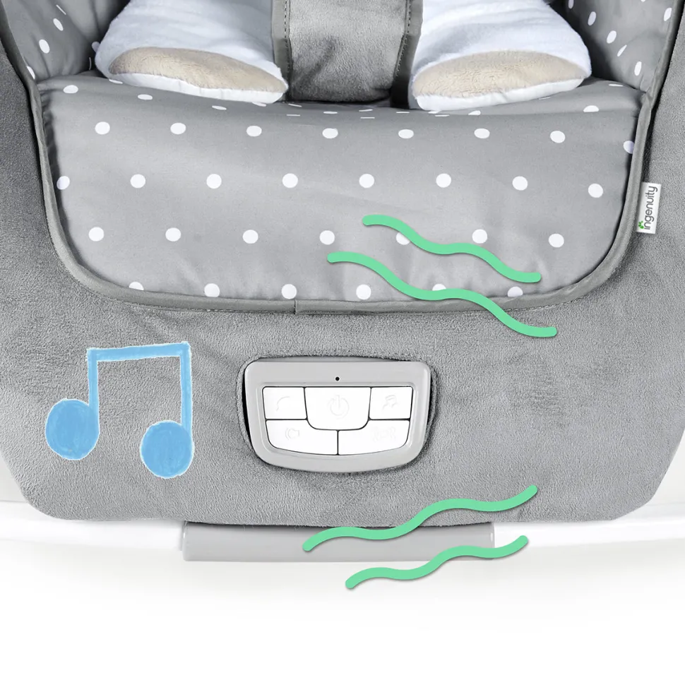 Kids2 Ingenuity Infant to Toddler Rocker and Baby Bouncer Seat - Cuddle Lamb