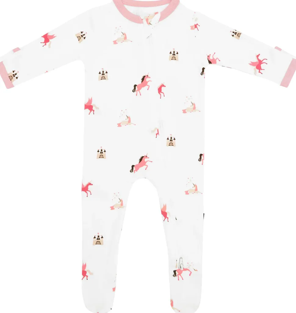 Kyte Baby Zippered Footie - Unicorn (0-3M)