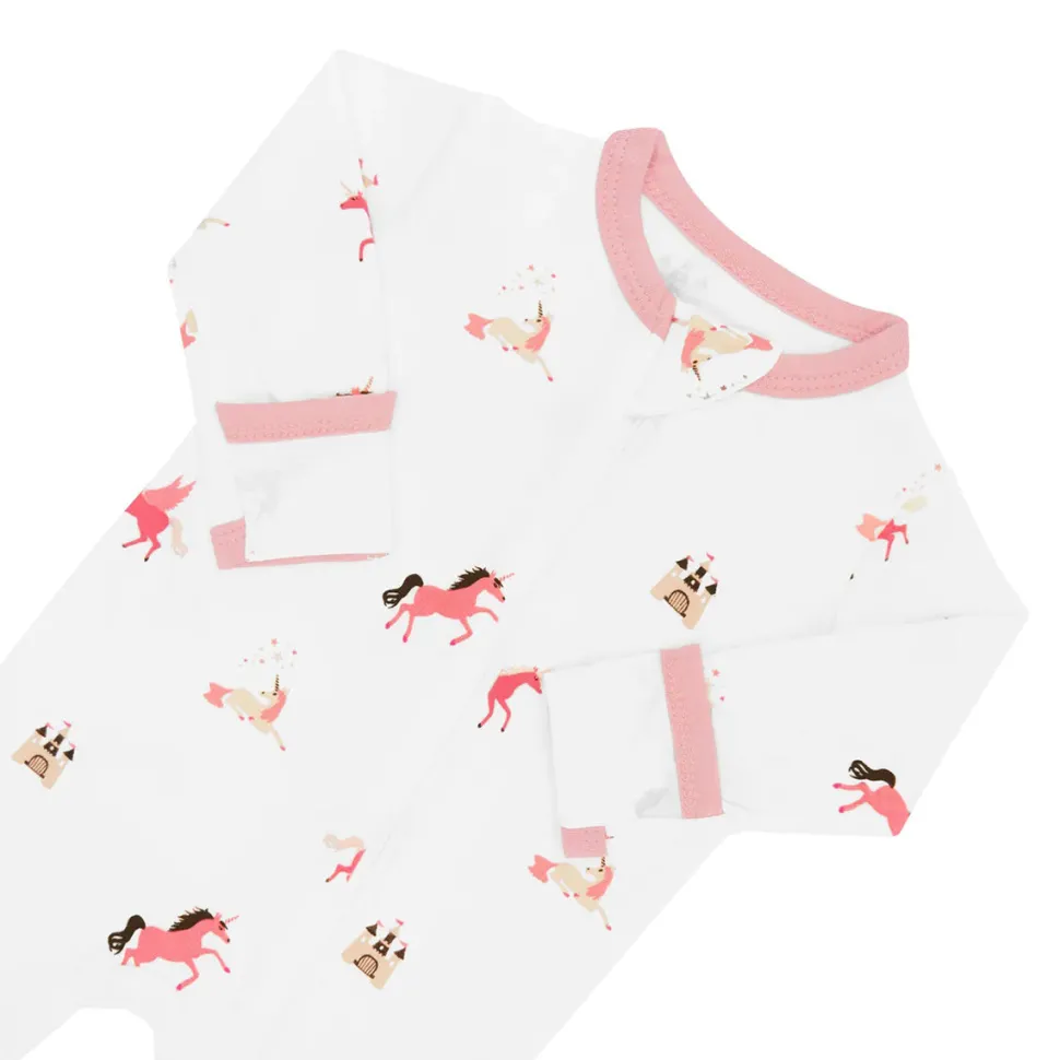 Kyte Baby Zippered Footie - Unicorn (Newborn)