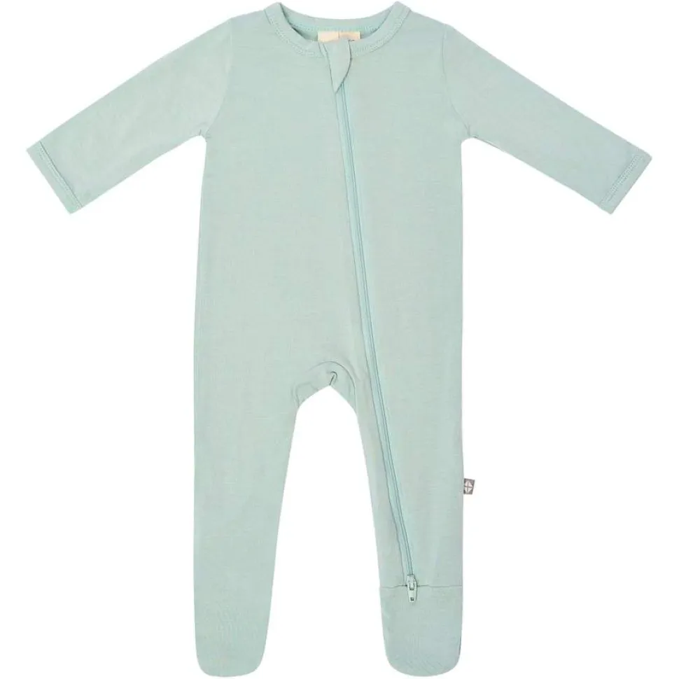 Kyte Baby Zippered Footie - Sage (6-12 months)
