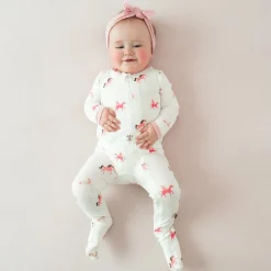 Kyte Baby Zippered Footie - Unicorn (3-6M)