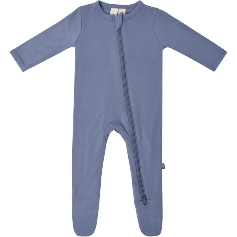 Kyte Baby Zippered Footie - Slate (Newborn)