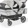 Larktale Caravan Coupe Quad (4 Seater) Stroller Wagon - Gray / Black