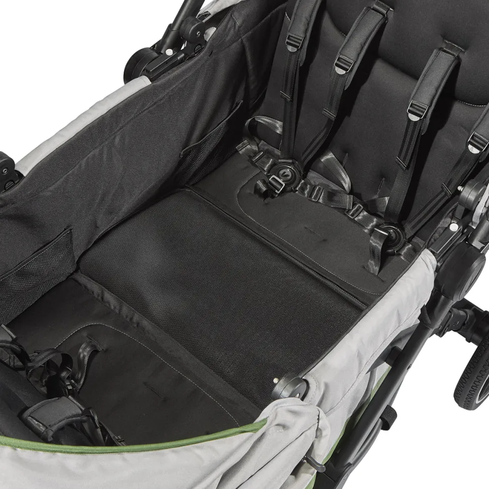 Larktale Caravan Coupe Quad (4 Seater) Stroller Wagon - Gray / Black
