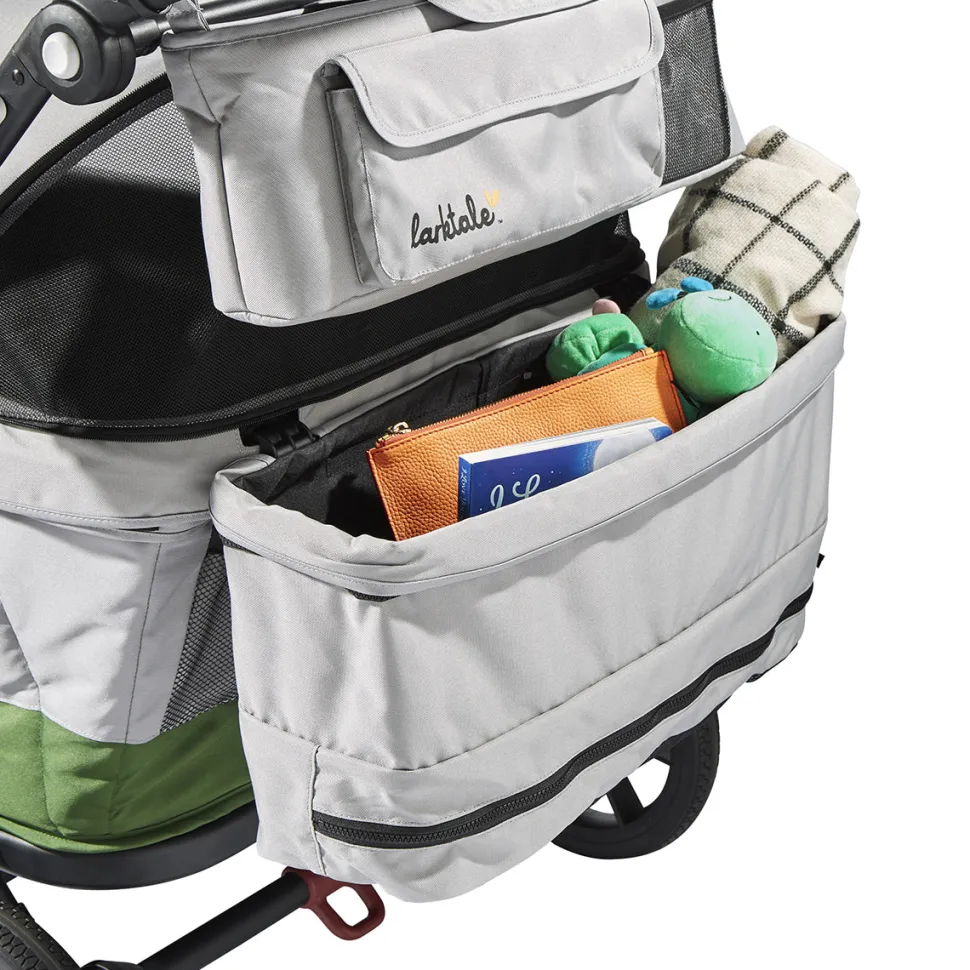 Larktale Caravan Coupe Quad (4 Seater) Stroller Wagon - Gray / Black