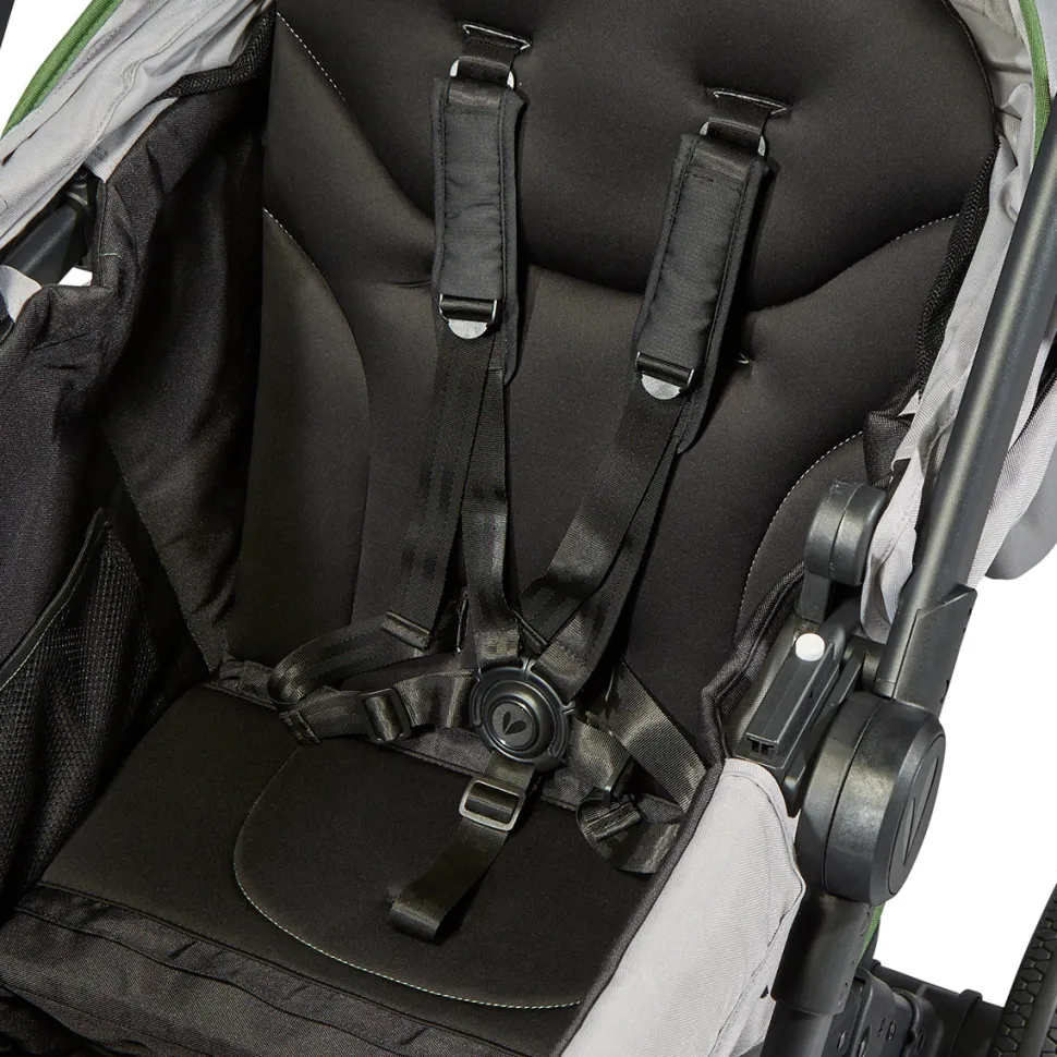 Larktale Caravan Coupe V2 (2 Seater) Stroller Wagon - Gray / Black