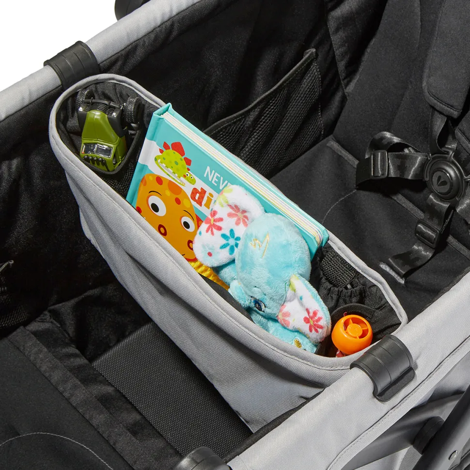 Larktale Caravan Coupe V2 (2 Seater) Stroller Wagon - Gray / Black