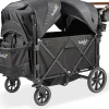 Larktale Caravan Quad (4 Seater) Stroller Wagon - Byron Black