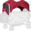Larktale Caravan Stroller Wagon Canopy Set of 2 - Barossa Red