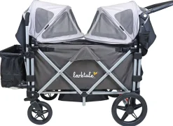 Larktale Caravan Stroller Wagon Summer Canopy Set - Nightcliff Stone
