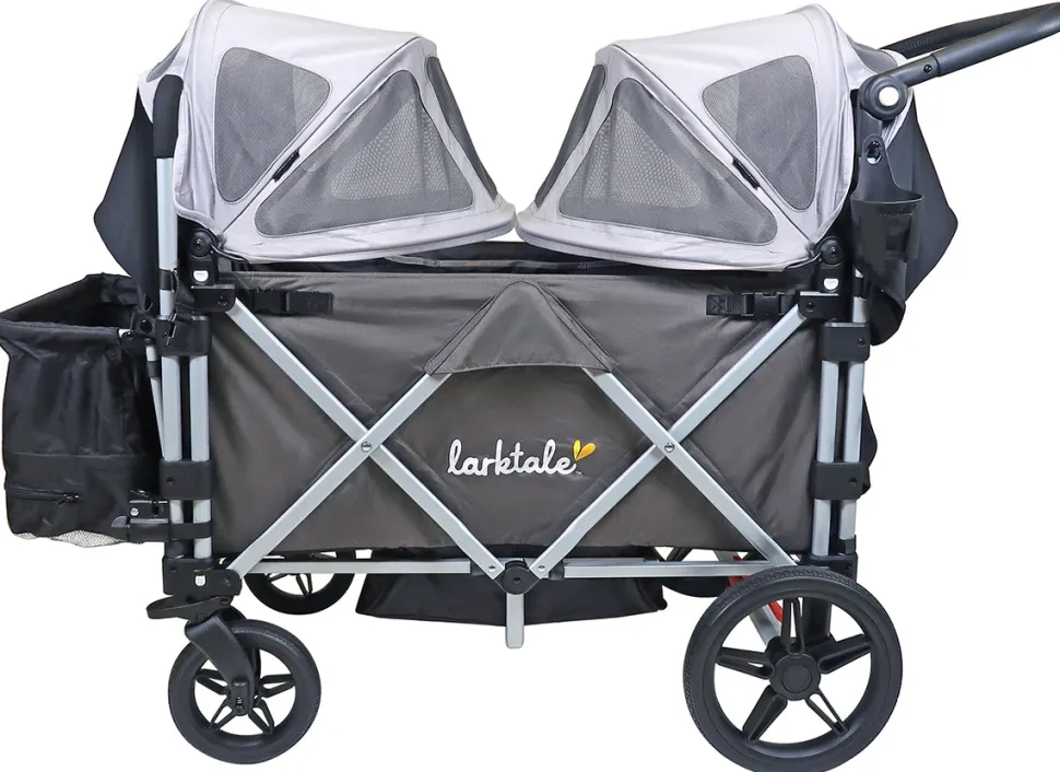 Larktale Caravan Stroller Wagon Summer Canopy Set - Nightcliff Stone