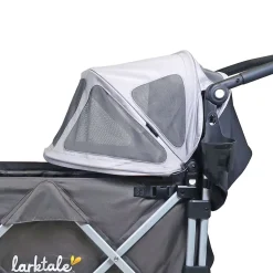 Larktale Caravan Stroller Wagon Summer Canopy Set - Nightcliff Stone