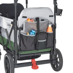 Larktale Caravan V2 (3 Seater) Stroller Wagon Bundle - Gray/Black
