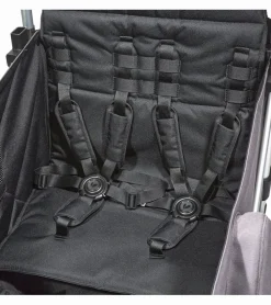Larktale Caravan V2 (3 Seater) Stroller Wagon Bundle - Gray/Black