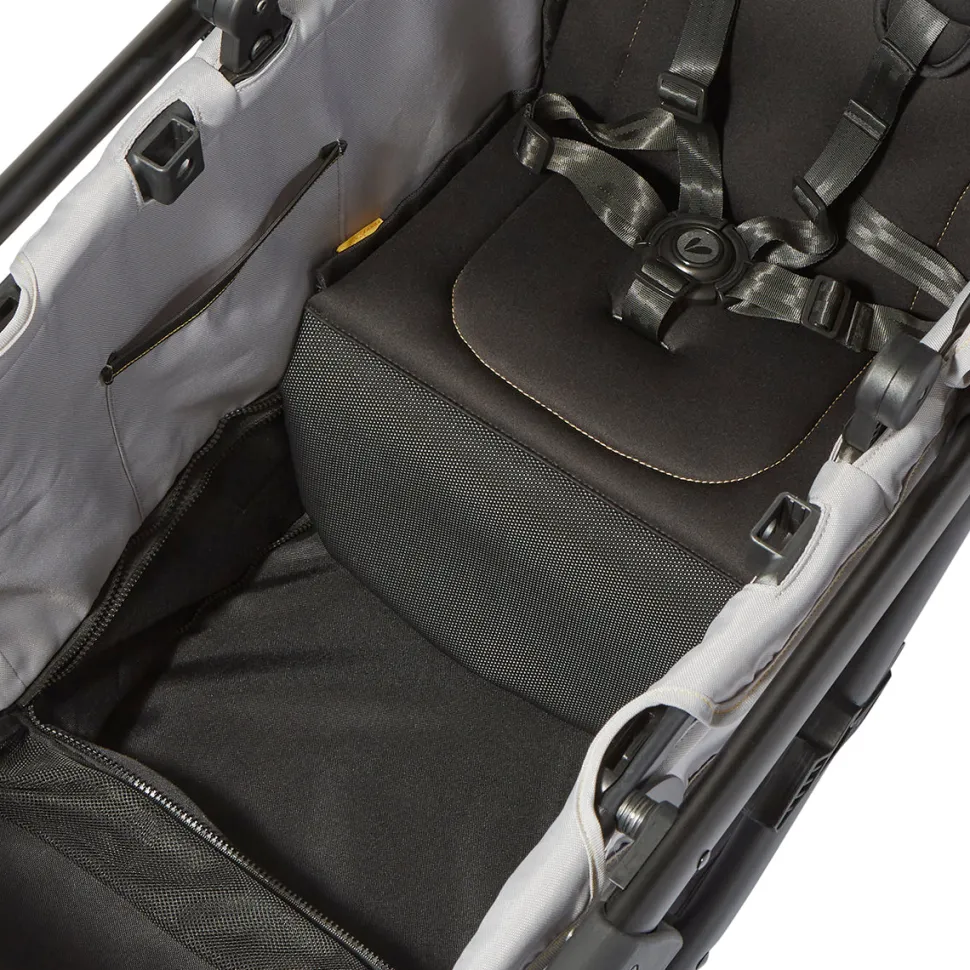 Larktale Crossover V2 (2 Seater) Convertible Stroller Wagon - Byron Black