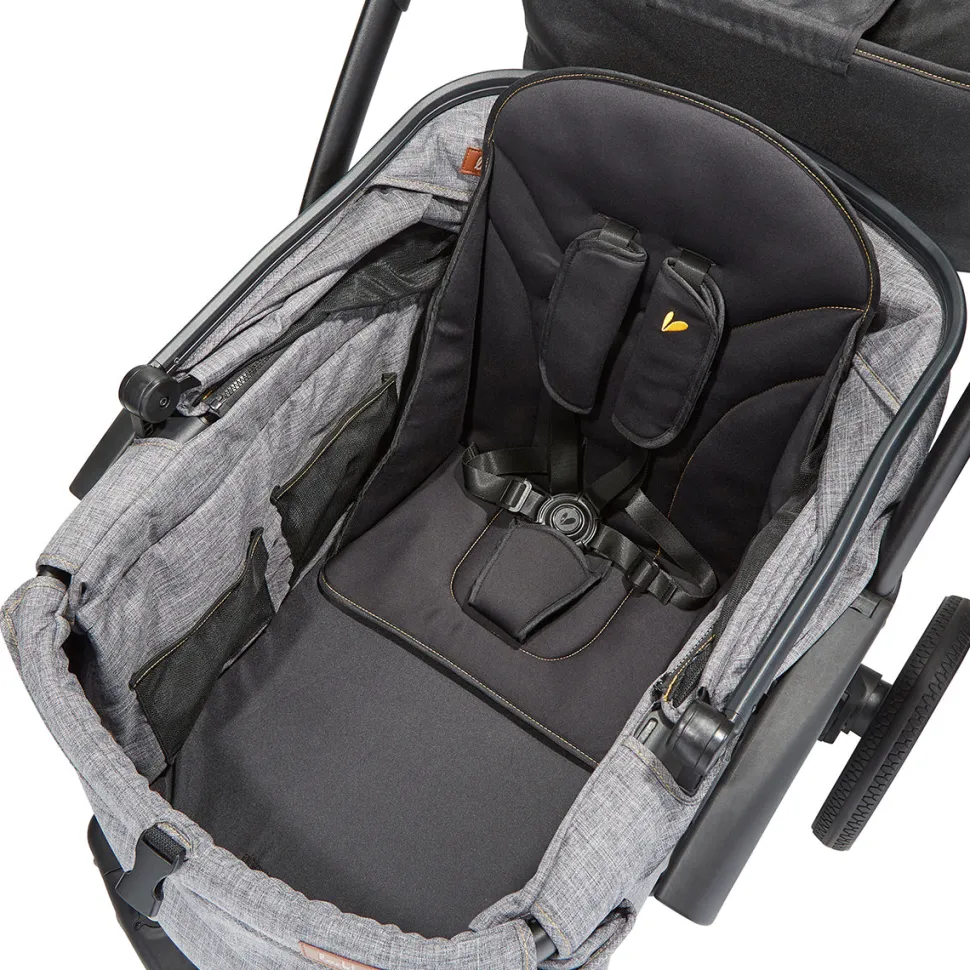 Larktale Sprout Single-to-Double Stroller Wagon - Byron Black