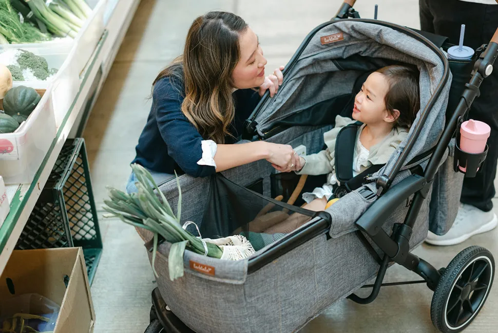 Larktale Sprout V2 Single-to-Double Stroller Wagon - Byron Black