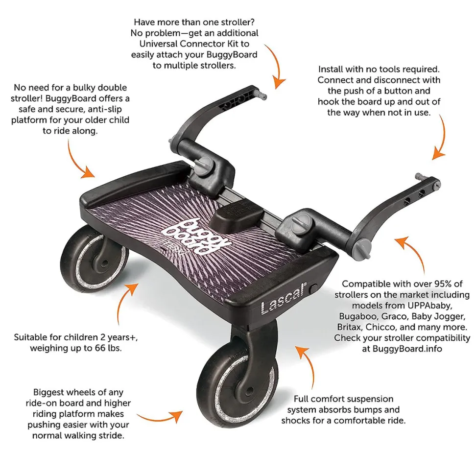 Lascal BuggyBoard Maxi - Rainbow Splash