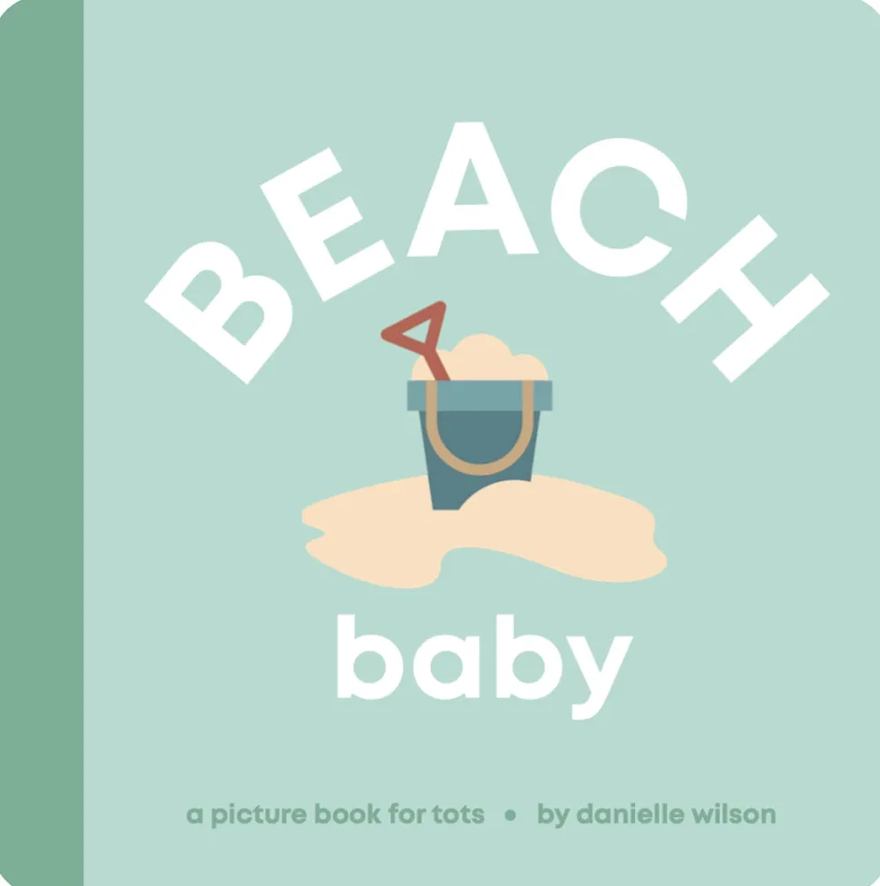 Left Hand Book House Board Book - Beach Baby