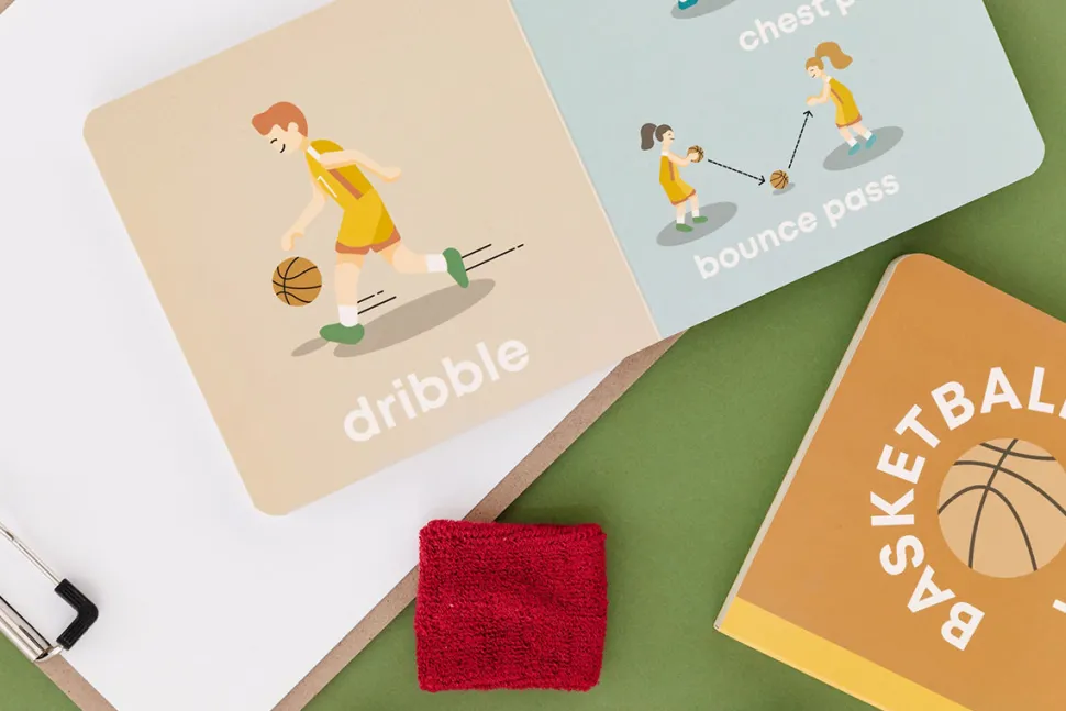Left Hand Book House Board Book - Basketball Baby