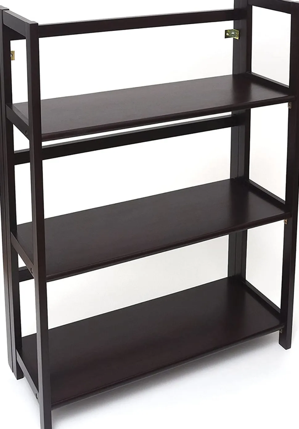 Lipper International Kids 3-Shelf Folding Bookcase - Espresso